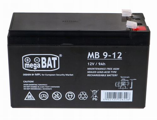 Akumulator AGM BEZOBSŁUGOWY 12V 9Ah (wymiar 7,2Ah) ALARM UPS na Arena.pl