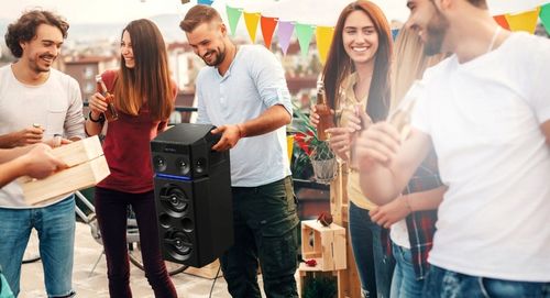 Panasonic SC-UA30E-KGłośnik sieciowy Bluetooth Karaoke USB FM na Arena.pl