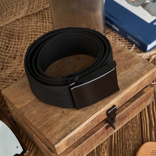 modny czarny pasek parciany pw-25-105 na Arena.pl