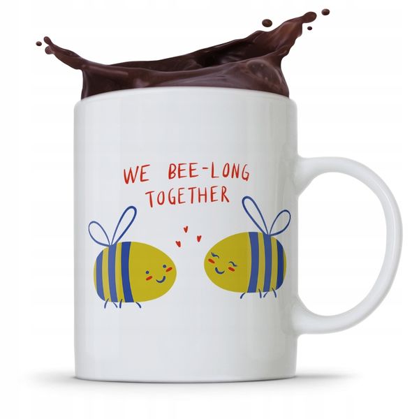 Kubek Prezent Na Walentynki We Bee-Long Together Z Nadrukiem Ze Zdjęciem zdjęcie 1