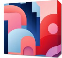 Obraz 40x40cm Miasto Kolorów