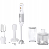 Blender Ręczny Pionowy Sencor SHB 6441WH 6w1 1200W TITANIUM QuadBlade Biały