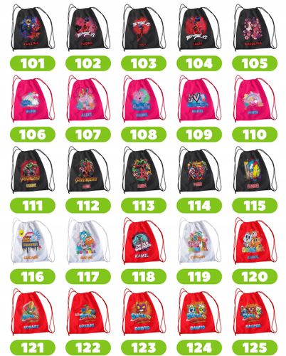 WOREK PLECAK SPORTOWY NA WF DLA DZIECI - SUPER MARIO BROS + IMIĘ! LUIGI na Arena.pl