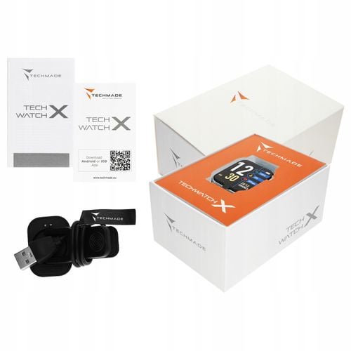 SMARTWATCH TECHMADE TWX - KROKI SEN EKG SMS MUZYKA na Arena.pl