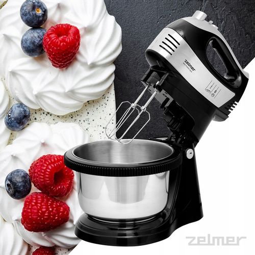 MIKSER RĘCZNY ZELMER LEKKI ROBOT KUCHENNY 4 KOŃCÓWKI Z MISĄ 2,5L TURBO 700W na Arena.pl