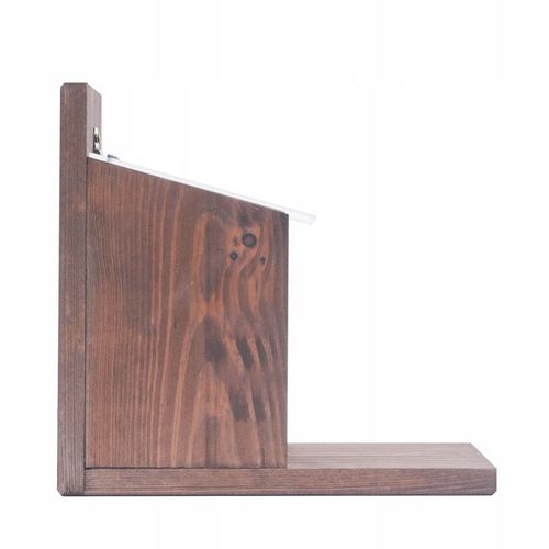 Karmnik Dla Wiewiórek Drewniany Domek Impregnowany Duży Orzechowa na Arena.pl