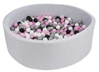 Suchy basen dla dziecka z piłeczkami 600szt, ok. 120x120 cm ZESTAW XXL