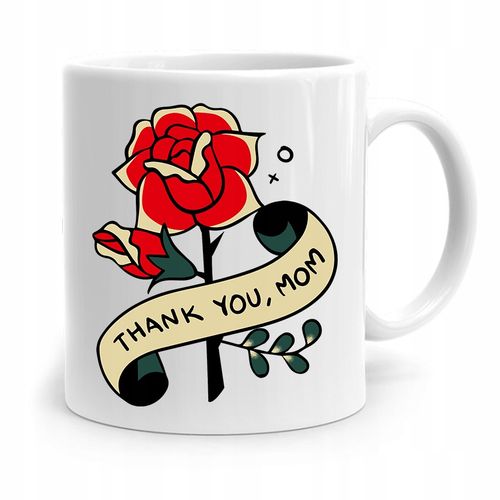 Kubek Prezent Dla Mamy Matki Thank You Mom Z Nadrukiem Ze Zdjęciem na Arena.pl
