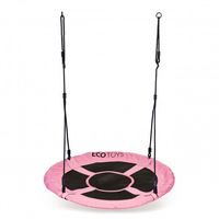 HUŚTAWKA OGRODOWA ECOTOYS GNIAZDO 100 CM RÓŻOWA 150 KG