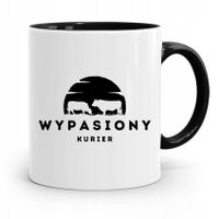 Kubek Czarny Dla Kuriera Wypasiony Kurier Prezent Z Nadrukiem Ze Zdjęciem