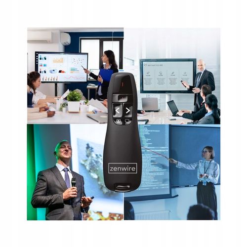 WSKAŹNIK PREZENTER LASEROWY PILOT BEZPRZEWODOWY DO PREZENTACJI LASER USB ZW na Arena.pl