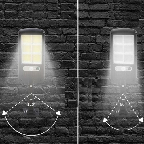 LAMPA SOLARNA LED Z CZUJNIKIEM RUCHU ZMIERZCHU COB na Arena.pl