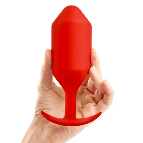 Plug analny - B-Vibe Snug Plug 6 Red na Arena.pl