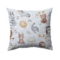 Bawełniana Poszewka Na Poduszkę – Zodiak w Krainie Snów