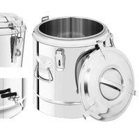 Termos cateringowy z kranem do transportu napojów stalowy 12L