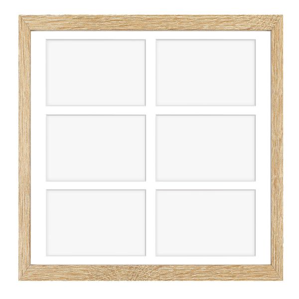 Ramka na 6 zdjęć Hekla 40x40x6 MDF galeria sonoma jasna 1szt. zdjęcie 2