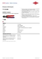 kompaktowe szczypce tnące przegubowe cobolt 200mm - kn 71 32 200