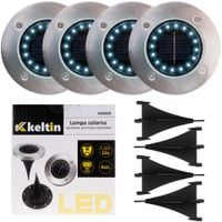 lampa solarna ogrodowa 16led gruntowa najazdowa (komplet 4szt.) k02028