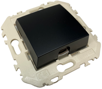 Efapel Quadro45 przyłącze kablowe głośnikowe czarny mat 45174 KWPM