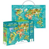 mapa magnetyczna mapa swiata zwierzat  200267