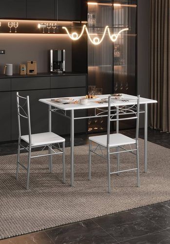 Stół do jadalni z 4 krzesłami, zestaw do jadalni dla 4 osób na Arena.pl