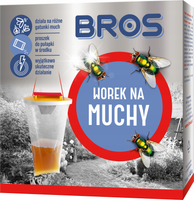 BROS Pułapka przeciwko MUCHOM worek na MUCHY 0,09kg płyn