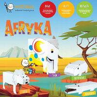 Kartoniaki Zestaw zwierzaków z tektury AFRYKA