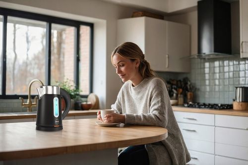 CZAJNIK ELEKTRYCZNY BEZPRZEWODOWY 0,8L CZARNY MAŁY TURYSTYCZNY 1000 W na Arena.pl