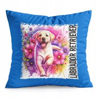 PODUSZKA NIEBIESKA PREZENT - PIES PSY PIESEK RASA LABRADOR RETRIEVER
