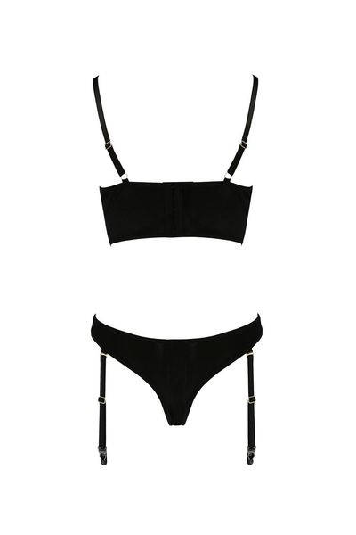 Bielizna-Lara Set Black S/M - Casmir zdjęcie 4