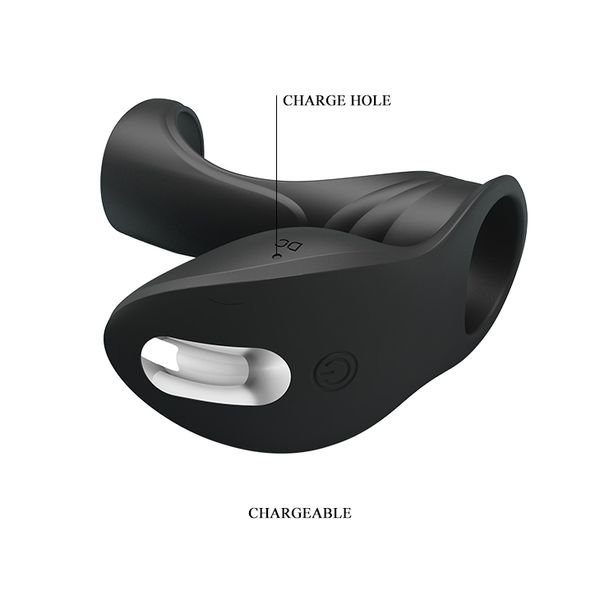 PRETTY LOVE -VIBRATION PENIS SLEEVE II, 7 vibration functions Memory function zdjęcie 8