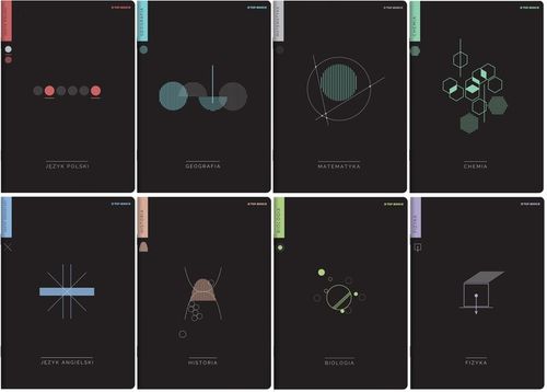 Komplet 8 sztuk ZESZYTY TEMATYCZNE A5 60 zeszyt przedmiotowy + ściąga na Arena.pl