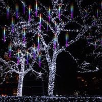 światełka lampki zewnętrzne padający śnieg meteory sople lamp23multi