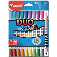 FLAMASTRY DWUSTRONNE 10/20 KOL MAPED COLOR'PEPS DUO