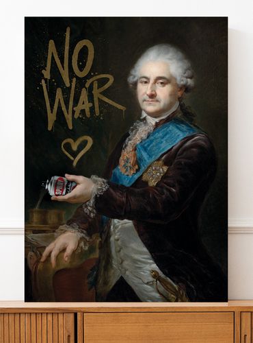 Plakat stop war portret pop art 21x29,7 cm A4 na Arena.pl