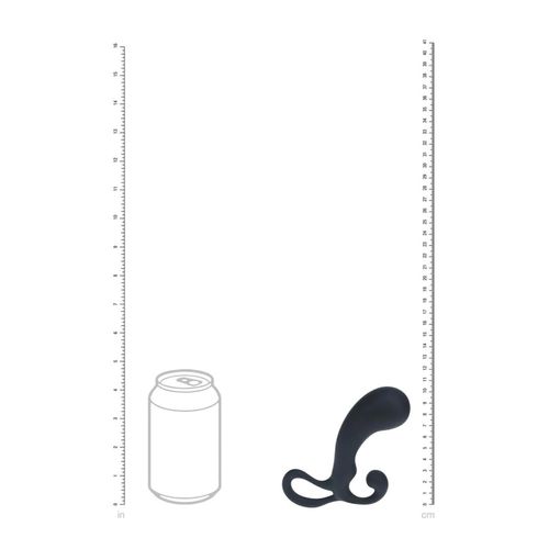 Bulb With Loop Silicone Prostate Massager - M - Black na Arena.pl