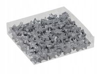 Gwiazdki brokatowe małe SREBRNE 1,7cm/144SZT