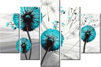 100CM 150CM OBRAZ 5 ELEM DMUCHAWCE TURKUSACH ŚCIENNY