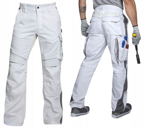 Spodnie Robocze Monterskie Elastyczne Modne Białe Malarskie ARDON URBAN+ 52 na Arena.pl