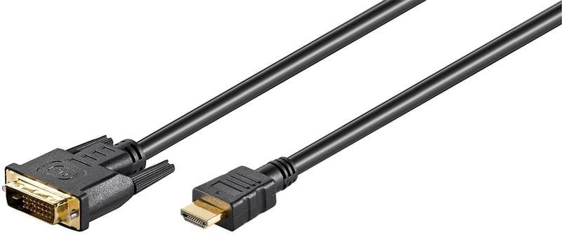 MicroConnect HDMI 19 - DVI-D M-M Cable 1.8m zdjęcie 1