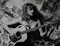 Plakat 65x50cm Młoda Gitarzystka