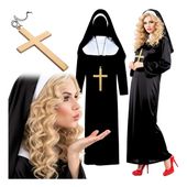 Przebranie Zakonnica kostium siostra zakonna strój