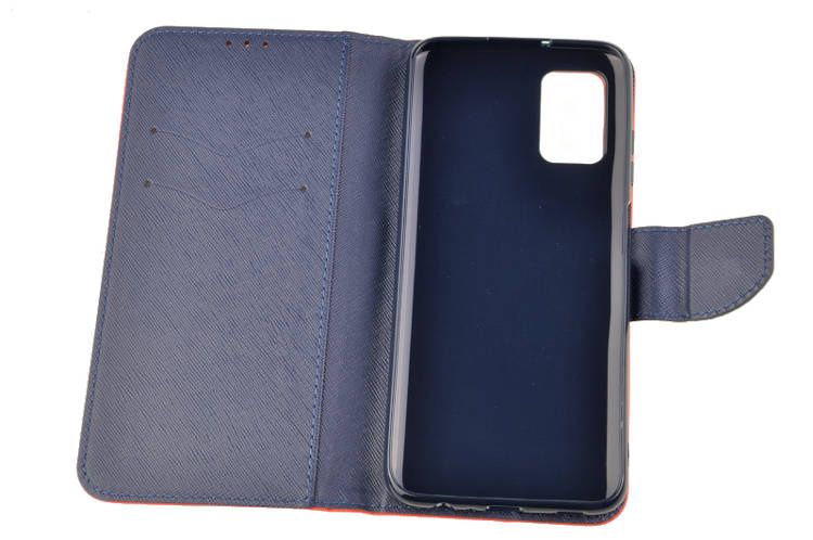 Etui portfel Fancy Case do Samsung Galaxy A03s czerwony zdjęcie 4