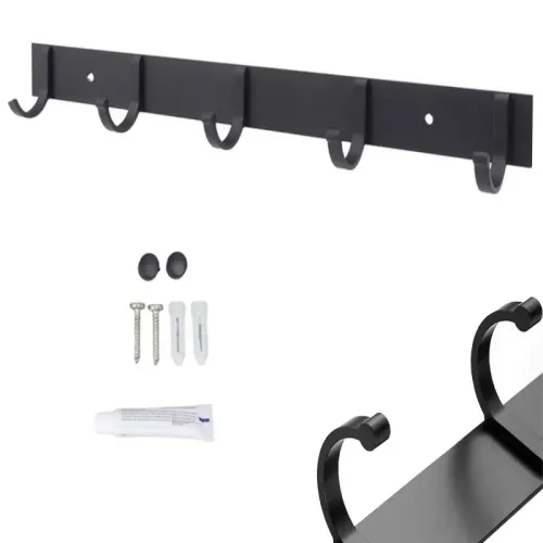 Wieszak 5 haczyków ścienny na ubrania do przedpokoju lub łazienki na Arena.pl