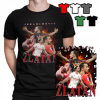 KOSZULKA T-SHIRT MĘSKI WZORY WYBÓR - Zlatan Ibrahimović PIŁKARZ PIŁKA - M