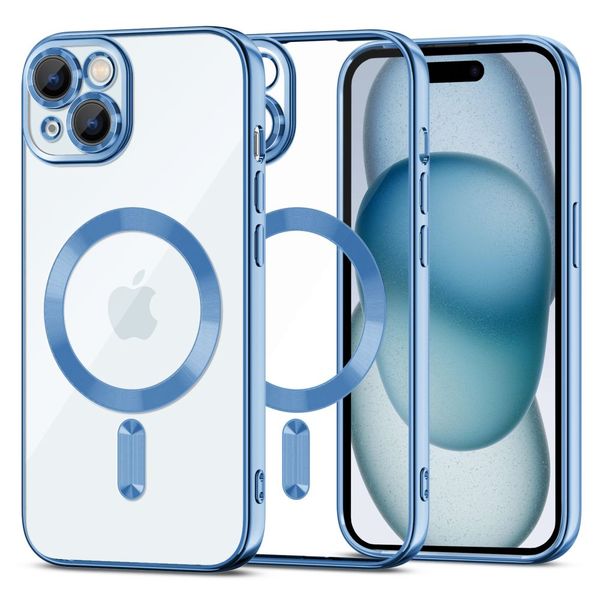 TECH-PROTECT MAGSHINE MAGSAFE IPHONE 15 SKY BLUE zdjęcie 1