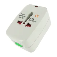 xr brands universal adapter - wielofunkcyjny adapter podrożny, biały