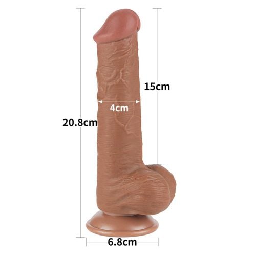 8'' sliding skin dual layer dong brown na Arena.pl