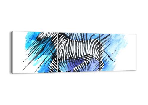Obraz Na Płótnie - Zebra Rysunek - 90X30 Cm - Ca90X30-2986 na Arena.pl