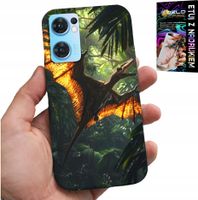 ETUI DO OPPO RENO7 5G - DINO DINOZAUR PTERODAKTYL FUTERAŁ PLECKI